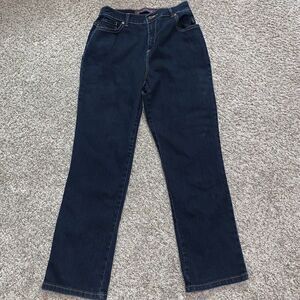 Gloria Vanderbilt Amanda Jeans Womens Size 8 High Rise Stretch Straight Leg Blue